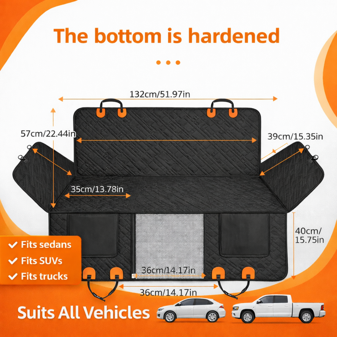 Paw Protect - Hard Bottom Car Seat Cover🐾